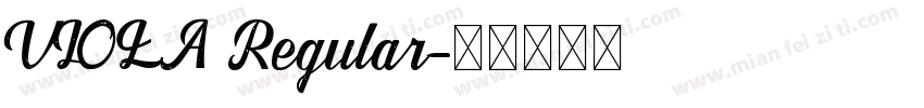 VIOLA Regular字体转换